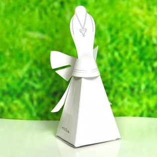 婚礼伴手礼盒 - 婚纱造型 (50件装)