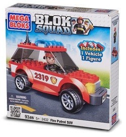 美高 MEGABLOKS BLOK SQUAD 消防巡逻 SUV 积木 - 2432 (2件装)