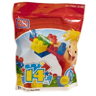 美高 Mega Bloks 8108 - 大颗粒积木袋装 (14片装)