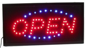 LED 广告牌 - OPEN 双色
