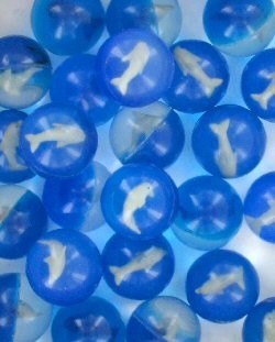 海豚弹力球 - 4厘米 (24个装)