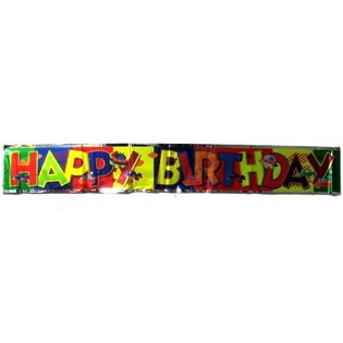 HAPPY BIRTHDAY 生日横幅拉旗 (15个装)