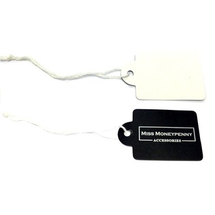 &ldquo;Miss Moneypenny&rdquo; 珠宝标签 带绳 L 3x2.5cm (100个)