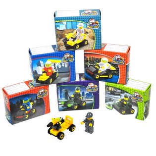 BRICKS 积木拼装小汽车玩具 (9件装)