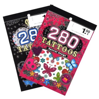 纹身贴纸书，含280张贴纸（24本装）