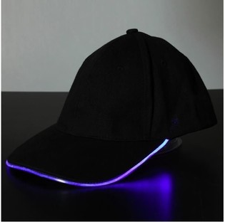 LED 发光帽子 / 派对帽 - 颜色：紫色（12个）