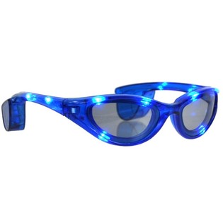 LED 发光太阳镜 - 颜色：蓝色 (12个)