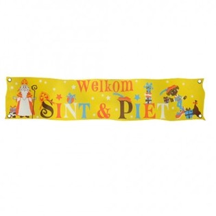 SINTERKLAAS & PIET 欢迎横幅 XXL 300 X 60 CM (7件)