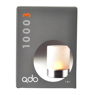 QDO - 飓风蜡烛台 不锈钢 / 磨砂玻璃 (1个)