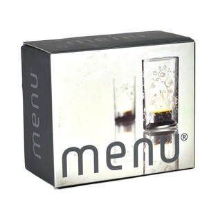 MENU - 磨砂图案茶蜡烛台，2件套 (1套)
