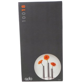 QDO - 不锈钢单花瓶，3件套 (1套)