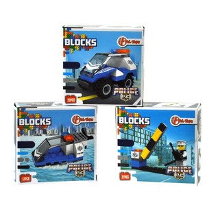 Bricks积木玩具 - 警车系列 (11件套)
