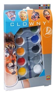 SES Clowny 环保水性脸部彩妆油彩组合 (10色装) (1件装)