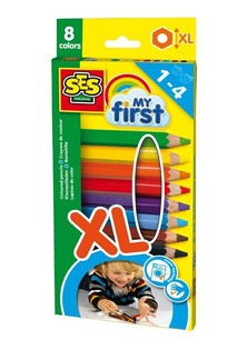 SES Creative My First - 幼儿彩色铅笔 XL号 (8支装)