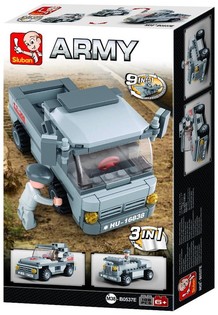 Sluban 陆军三合一运兵车 M38-B0537E (1个)