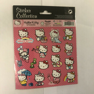 凯蒂猫 (Hello Kitty) 大张贴纸页, 20x16 厘米 (10张)