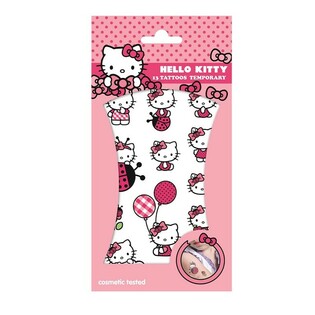 Hello Kitty 临时纹身贴 - 尺寸 20 x 10 cm (10件装)