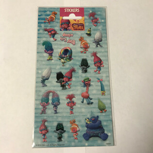 魔发精灵贴纸: TROLLS, 尺寸 20 x 10 厘米 (10张)