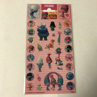 Trolls 贴纸页 - 20 x 10 厘米 (10张装)