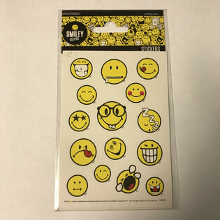 贴纸页：微笑表情 (SMILEY&rsquo;S)，尺寸 16 x 9 厘米 (10张)