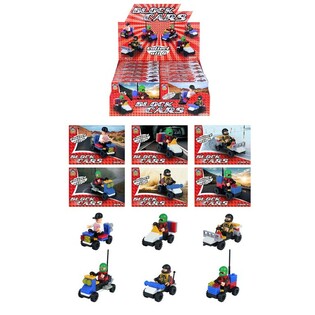 BLOCK CARS &ndash; 积木拼装车展示盒装 (12件)