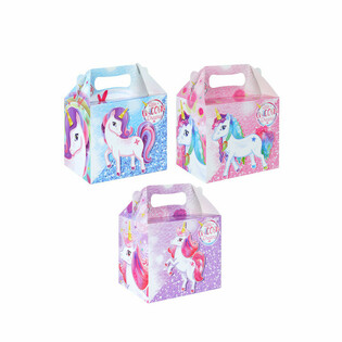 儿童套餐盒 &ndash; 独角兽 UNICORN &ndash; 14 x 9.5 x 18 厘米 (12个装)