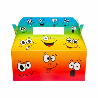 Smiley 笑脸儿童套餐打包盒 - 22.5 x 12 x 9.5 厘米 (24个装)