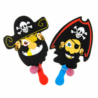 海盗弹力球拍球玩具 (24个装)