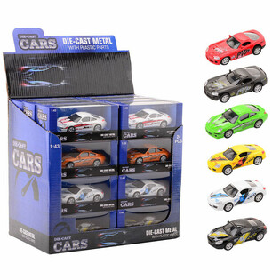 DIE CAST 仿真合金超级跑车，1:43 比例展示盒装 (24件)
