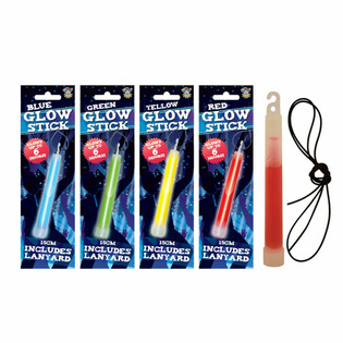 荧光棒 Glow Stick Breaklight - 15厘米带挂绳 - 混色展示盒装 (12支)