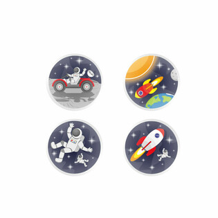 太空混合主题弹力球 &Oslash;3.3 Cm. (100个装)