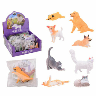 ANIMAL WORLD - 宠物玩具展示架装 (36只)