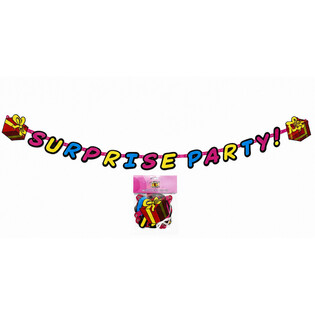 SURPRISE PARTY 惊喜派对字母拉旗 - 长度: 180 CM (6件装)