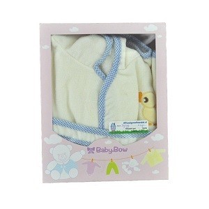 BABY BOW 黄蓝配色儿童浴袍