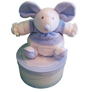 Baby Bow 礼盒装毛绒玩具 - 15号款式 (蓝色/白色小鼠)